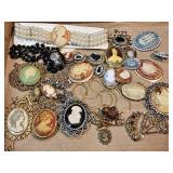 (16+) Cameo Necklace, Earring, Brooches
