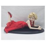 Marilyn Monroe in Red Dress Doll by Franklin Mint