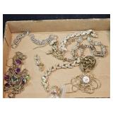 Gold Tone & Crystal Jewelry