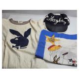 Playboy M Shirt, Playboy hat, Looney Tunes Scarf