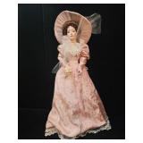 Gibson Girl Bridesmaid Porcelain Doll