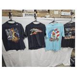 (4) Harley Davidson Shirts  Large