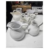 (7) White Pitchers