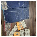 Mixture of coin proof &coin books 16 Silver dimes