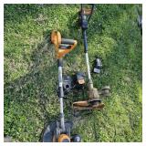 Worx 2 Weed Trimmers both have batteries and charg