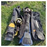 2 Golf Clubs (right hand)and Bags One Baseball Bag