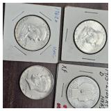 4 half dollars 1915-1964