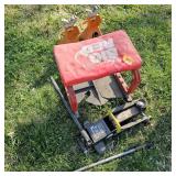 Jacks, Black Jack 2 ton floor jack, red seat