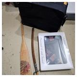 Sword, suitcase, paddle, memory jacket