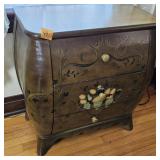 3 Drawer Chest of Drawers w/hand painted Fruit
