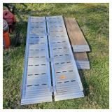 Aluminum folding ramp & 2 wood ramps