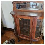 Curved Cabinet /Claw Feet 52 Tall X 40 Wide