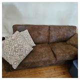 Brown Suede Couch