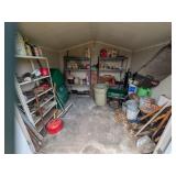 Contents of Shed in Back Yard, Tools, Gas Cans