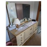 Light Dresser 8 Drawers w/ Mirror, Night Stand