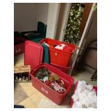 (9+) Totes of Christmas, Tree Lights Work, Manger