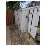 (3) Sheperds Hooks & Trellis