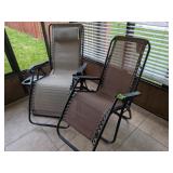 (2) Zero Turn Lounge Chairs