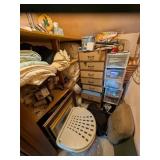 Contents of Craft Closet, Material, Laundry Basket