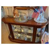 Cabinet and All of the Clear Glass On & In It