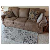 Brown Sofa w/Pillows