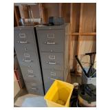 (2) Metal File Cabinets, Shop Vac, Hoses