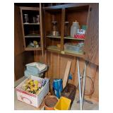 Misc Contents of Cabinets, Flowers, Mugs