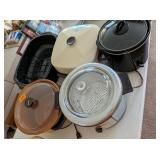 (5) Crock Pots, Warmers, Fryers