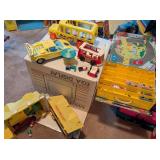 Fisher Price Bus, Cars,  Fisher Price House
