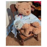 100 Anniversary of the Teddy Bear w/Wooden Rocker