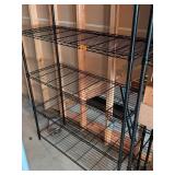 (2) Black Wire Shelves