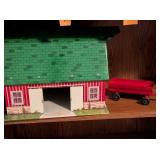 Happy Time Barn & Red Wagon