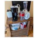 Microwave Cart & Contents