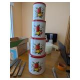 4pc Nesting Metal Canister Set