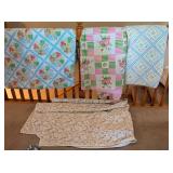 (4) Machine Stitched Quilts
