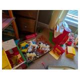 Fisher Price Barn w/Extras, Several Other Barns