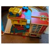 Fisher Price Parking Garage, School w/bus
