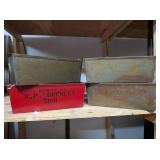 (4) Metal Planter Boxes
