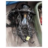 MCM Hanging Black Ornate Light