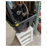 Tote, Garbage Can Bottom Rollers, Platic Storage