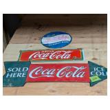 Coca Cola & Pepsi Metal Signs