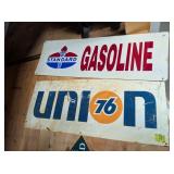 Standard & Union 76 Metal Signs