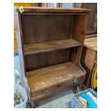 Brown Wooden Small Step Back Shelf