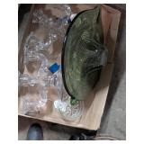 Green & Clear Glass Decor,