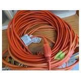 Long Outdoor Orange Extension Cord