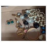 Flat of Costume Jewelry
