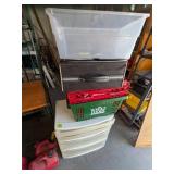 Plastic Storage Drawers, Shopping Baskets