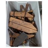 Tote of Wood Clamps