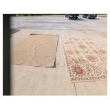 (2) Large Carpets, 1- Camping Carpet, 8x10 Floral