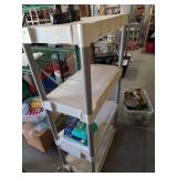 Plastic shelf w/4 /Shelves